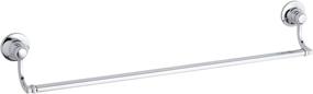 img 2 attached to Kohler 645121 K-11411-CP Bancroft 24-Inch Towel Bar: Sleek Polished Chrome Design