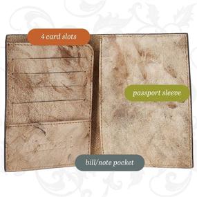 img 2 attached to 👜 Mauzari Leather Passport Holder for Women: Elegant and Practical Travel Essential