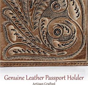 img 3 attached to 👜 Mauzari Leather Passport Holder for Women: Elegant and Practical Travel Essential