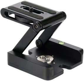 img 4 attached to 📷 STSEETOP Universal Camera Bracket, Z Type Folding Quick Release Tripod Mount with Aluminium Alloy Vertical Holder Grip for Sony Canon Nikon Camera Camcorder, Tripod, and Slider Rail