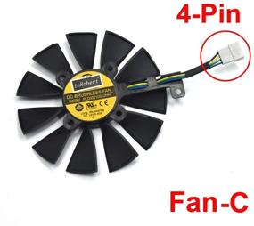 img 1 attached to InRobert PLD09210S12HH Video Card Cooling Fan For ASUS Strix R9 390X 390 RX480 RX580 GTX 980Ti 1060 1070 1080 Graphic Card (Fan-C(4Pin))