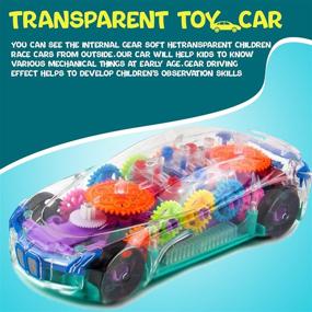 img 2 attached to Toysery Transparent Toddlers Mechanical Christmas: 🎁 A Magical Holiday Gift for Curious Little Ones!