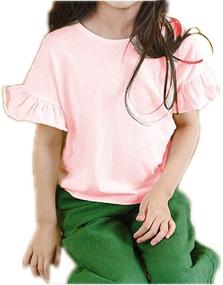 img 2 attached to Colorful Childhood Short Sleeve T Shirts Mini Green Girls' Clothing for Tops, Tees & Blouses