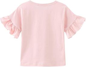 img 3 attached to Colorful Childhood Short Sleeve T Shirts Mini Green Girls' Clothing for Tops, Tees & Blouses