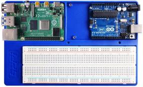 img 2 attached to 🔵 Держатель GeeekPi Raspberry Pi 4B ABS для платы контактов 5 в 1 для Raspberry Pi 4 Model B, 3B +, 3B, 2B, B +, Zero, Zero W, Arduino UNO и Arduino Mega 2560 (синий)