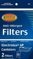 🌬️ envirocare premium replacement anti allergen vacuum electrolux canister and aerus ap100: efficient 2 after filters, white логотип