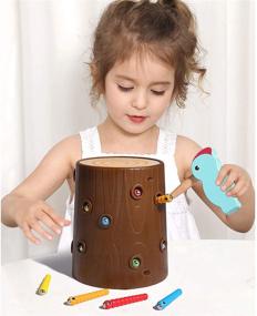 img 3 attached to 🧲 Lewo Magnetic Toddler Toys 3-5 - Woodpecker Catching and Feeding Game - Enhancing Fine Motor Skills - Preschool Educational Learning Toys for Kids Toddlers – Boys and Girls