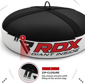 img 1 attached to 🥊 Enhance Your Boxing Training with the RDX Double End Anchor Bag: Heavy Duty Floor Punching Bag for MMA, Kickboxing, Muay Thai, Karate, BJJ, and Taekwondo