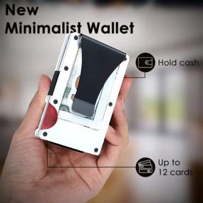 img 1 attached to UNIKTREND Carbon Wallet: Stylish 🤵 Minimalist Men's Accessory with RFID Blocking