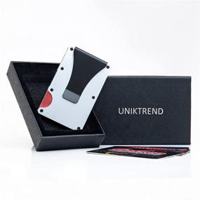 img 3 attached to UNIKTREND Carbon Wallet: Stylish 🤵 Minimalist Men's Accessory with RFID Blocking