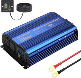 img 4 attached to 🔌 VOLTWORKS Power Inverter - 1100W DC 12V to AC 120V, Modified Sine Wave, LCD Display, Remote Control, 2AC Outlets, 2.4A USB Ports for Car RV Truck Boat