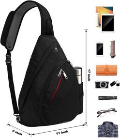 img 1 attached to Yuoto Sling Backpack Crossbody Shoulder Outdoor Recreation