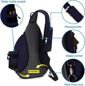img 2 attached to Yuoto Sling Backpack Crossbody Shoulder Outdoor Recreation