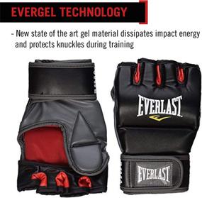 img 2 attached to Enhance Your MMA Skills with Everlast Train Advanced 7-Ounce Closed-Thumb Grappling/Training Gloves