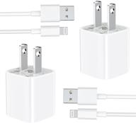 🔌 [apple mfi certified] kyohaya iphone charger 2 pack - usb power wall fast charger travel plug with lightning to usb quick charging data sync transfer cable. compatible with iphone, ipad, and airpods. logo