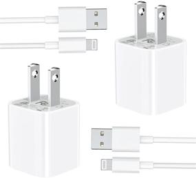 img 4 attached to 🔌 [Apple MFi Certified] KYOHAYA iPhone Charger 2 Pack - USB Power Wall Fast Charger Travel Plug with Lightning to USB Quick Charging Data Sync Transfer Cable. Compatible with iPhone, iPad, and AirPods.