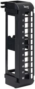 img 1 attached to 🧱 Impressive ICC Blank Wall Mount Patch Panel: 12 Port Zero-U HD Style (IC107BP12V)
