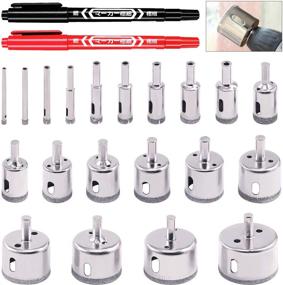 img 4 attached to Rustark 4Mm 45Mm Assortment Porcelain Drilling