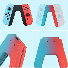 img 1 attached to 🎮 Optimize Your Nintendo Switch Experience with the MYCHEER Comfort Joy-Con Charging Grip - Play & Charge Simultaneously (Black)