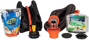 img 2 attached to 🚽 Complete Camco RV Sanitation Kit: RhinoFLEX Sewer Hose, Leak Proof Seals, Gloves & TST Drop Ins (44732)