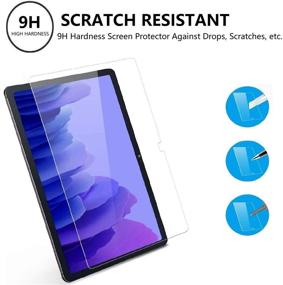 img 2 attached to 📱 OKP [2 Pack] Clear Tempered Glass Screen Protector for Samsung Galaxy Tab A7 (SM-T500/T505/T507) 10.4 Inch 2020 Release - High Definition/Bubble Free/Anti-Scratch Guard