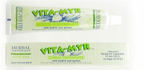 img 2 attached to 6 Pack VITAMYR Herbal Zinc+ Xtra Natural Toothpaste with Xylitol &amp; Co Q 10 - Safe &amp; Effective 5.4 Oz - Sugar-Free, Fluoride-Free, SLS-Free, Aspartame-Free, Saccharin-Free, Low-Abrasive, Gluten-Free &amp; Vegan