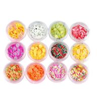 frcolor 3d fruit pattern nail art supplies slime making slices - sticky slime diy crafts (random color) logo