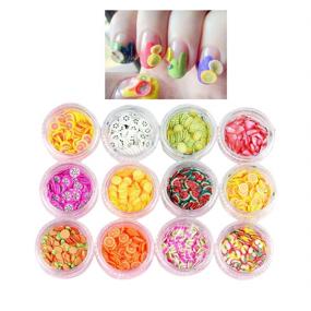 img 3 attached to FRCOLOR 3D Fruit Pattern Nail Art Supplies Slime Making Slices - Sticky Slime DIY Crafts (Random Color)