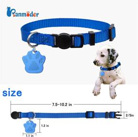 img 2 attached to BANMODER 12 Puppy Collars: Soft Nylon Whelping ID Collars with Breakaway Feature and 12 ID Tags