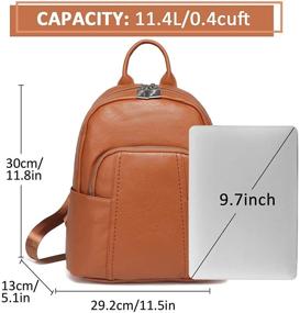 img 2 attached to 🎒 Stylish Mini PU Leather Backpack Purse for Women - ChaseChic Backpacks for Girls and Women