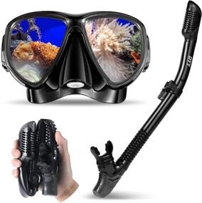 img 4 attached to 🤿 DYY Patented Anti-Fog Dry Snorkeling Gear: Professional Diving Mask for Adults & Youth with Anti-Leak Tempered Glass, Mesh Bag Included – Ideal for Diving, Swimming, and Snorkeling. Designed in Italy with Dry-Wet Switchable Features.