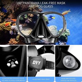 img 3 attached to 🤿 DYY Patented Anti-Fog Dry Snorkeling Gear: Professional Diving Mask for Adults & Youth with Anti-Leak Tempered Glass, Mesh Bag Included – Ideal for Diving, Swimming, and Snorkeling. Designed in Italy with Dry-Wet Switchable Features.