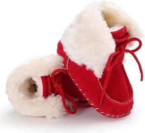 img 2 attached to Fnnetiana Newborn Anti Slip Prewalker Nursling Boys' Shoes : Boots