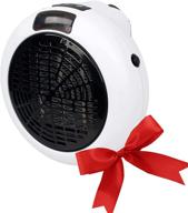 ih-01 portable insta heater - compact wall mount room blow heater for convenient heating - white/black - one size logo
