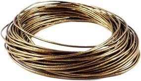 img 2 attached to 📿 Cords Craft 1.5mm Round Metallic Leather Cord for Jewelry & Craft Making - Bracelet, Necklace, and Beading - 10 Meters / 10.93 Yards