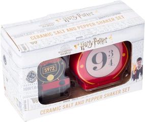 img 1 attached to Multicolored Ceramic Salt and Pepper Shaker – Warner Bros. Harry Potter Hogwarts Express Platform – Standard Size