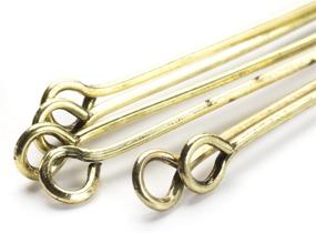 img 1 attached to Versatile Cousin DIY 60pc Antique Gold 2in Eye Pin for Jewelry Making and Crafts