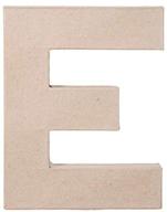 🔠 large 8 x 5.5 x 1 inch mache letter e for craft projects and home decor logo