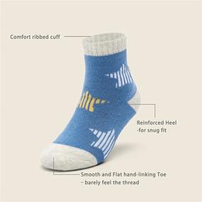 img 2 attached to 🧦 Warm up your little boy's feet with our 6 Pack Boys Winter Socks - Kids' Cozy Crew Socks with Thermal Terry for Ultimate Comfort