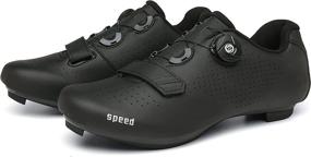 img 1 attached to High-Performance Wnogfkue Mens Womens Road Bike Cycling Shoes with Rotating 🚴 Buckle - Ideal for Peloton, SPD & Lock Arc Delta Indoor Racing Bikes!