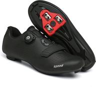 high-performance wnogfkue mens womens road bike cycling shoes with rotating 🚴 buckle - ideal for peloton, spd & lock arc delta indoor racing bikes! logo