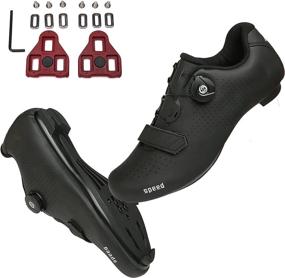 img 3 attached to High-Performance Wnogfkue Mens Womens Road Bike Cycling Shoes with Rotating 🚴 Buckle - Ideal for Peloton, SPD & Lock Arc Delta Indoor Racing Bikes!