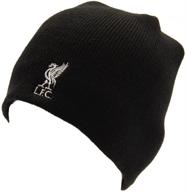 🧢 stay stylish and warm with liverpool fc's authentic epl brand black knitted beanie hat логотип