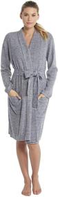 img 3 attached to 🌟 Barefoot Dreams CozyChic Lite HE Ribbed Robe: Ultimate Comfort and Style