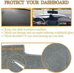 img 2 attached to Yiz Dash Cover Mat Custom Fit For Chevy Chevrolet GMC Suburban C/K Series Full Size Pickup Truck 1973-1980