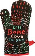 🧤 super-insulated blue q oven mitt: baking love to you with comfy, quilted design - 100% cotton, natural-fit shape logo