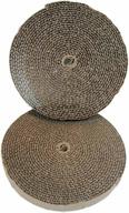 bergan cat turboscratcher 2 pack replacement pad - brown, 10.25 inches x 10.25 inches x 3.75 inches logo