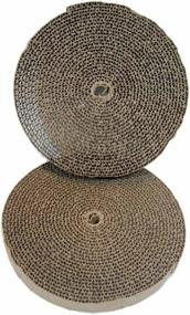 img 1 attached to Bergan Cat Turboscratcher 2 Pack Replacement Pad - Brown, 10.25 Inches x 10.25 Inches x 3.75 Inches