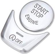 🚘 enhance your bmw's style with demillo silver start stop engine switch button cover – for f chassis models f10, f18, f07, f12, f01, f02, f25, f26 – 5, 6, 7, x3, x4 series logo