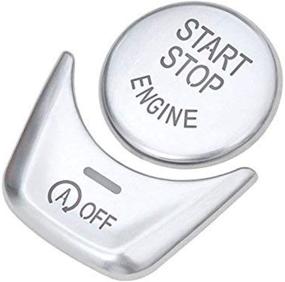 img 2 attached to 🚘 Enhance Your BMW's Style with DEMILLO Silver Start Stop Engine Switch Button Cover – for F Chassis Models F10, F18, F07, F12, F01, F02, F25, F26 – 5, 6, 7, X3, X4 Series